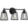 Quoizel Lighting Atticus 3 - Light Vanity in  Earth Black - 3 of 3