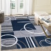Modern Geometric Rugs, Machine Washable Low Pile Non-Slip Rugs, Modern Stain Resistant Indoor Rugs, Living Room, Bedroom - 3 of 4