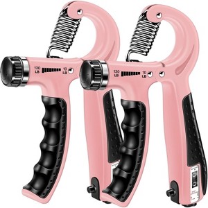 2-in-1 Hand Exercise Set (2 Pack), Grip Strengthener & Squeezer for Forearm, Wrist, Finger Workout and Strength Training - 1 of 4