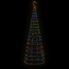 vidaXL LED Christmas Tree Colorful Copper Large LED Christmas Tree - 3 of 4