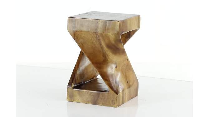 Contemporary Saur Wood Accent Table Brown - Olivia &#38; May, 2 of 7, play video