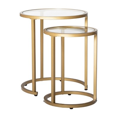 target glass end tables