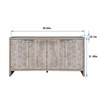BEAFUP Farmhouse Accent Cabinet  Door Wooden Cabinet Sideboard Buffet Server Cabinet Storage for Living Room, Entryway, Kitchen, Natural Wood Wash - 3 of 4