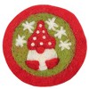 Ganz 4.0 Inch Woven Holiday Coasters Santa Gnome Snowman Christmas Tree Coasters - 3 of 4