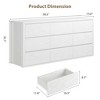 7 Drawer Dresser for Bedroom, Wide Wood Chest of Drawers Handle Free, Large Modern Dresser Storage Cabinet - 2 of 4