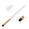 Unique Bargains Large Wide Round Nail Painting Brushes for Home DIY Gold Tone Clear White 1 Pc - 3 of 4