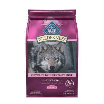 Blue Buffalo Wilderness High Protein Natural Small Breed Adult Dry Dog Food plus Wholesome Grains with Chicken - 4.5lbs