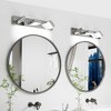Modern Chrome LED Vanity Light 4-Light Wall Sconce Sleek Minimalist Design - 3 of 4