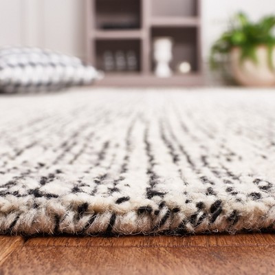 Gray Abstract Hand-Tufted Wool 8' x 10' Area Rug