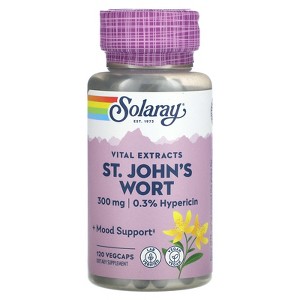 Solaray Vital Extracts, St. John's Wort, 300 mg, 120 VegCaps - 1 of 2