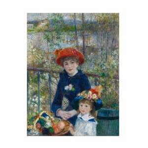 Trademark Fine Art -Renoir 'Two Sisters On The Terrace 2' Canvas Art - 1 of 4