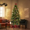Karl Home 7.5 FT Artificial Christmas Tree with DIY 400 Warm White LED Lights - 3 of 4
