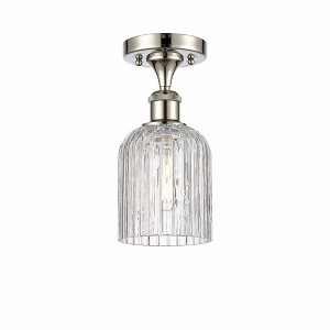 Bridal Veil - 1 Light Semi-Flush Mount In Art Deco Style-10.25 Inches Tall and 5 Inches Wide - 1 of 1