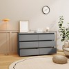 Grey Large 6 drawers chest of drawer dressers table - image 4 of 4