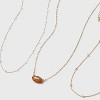 Game Day Football Pendant Necklace Set 3pc - Wild Fable™ Gold - 3 of 3