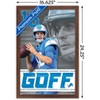 Trends International NFL Detroit Lions - Jared Goff 24 Framed Wall Poster Prints - 3 of 4