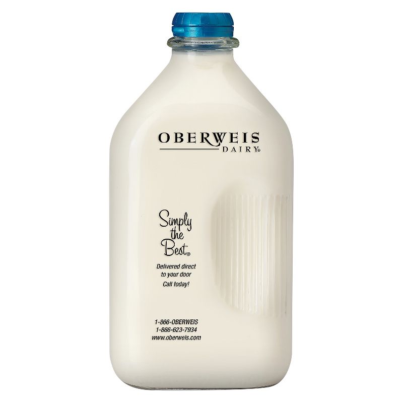 Oberweis Whole Milk - 0.5gal, 1 of 2
