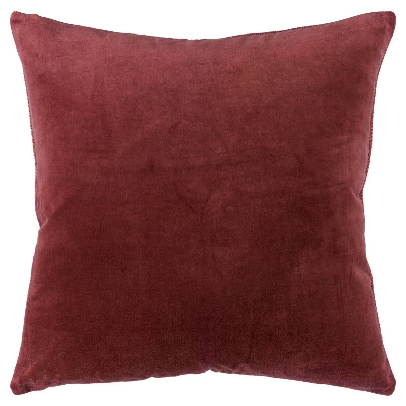 22&#34;x22&#34; Oversize Square Throw Pillow Cover Rust - Rizzy Home, 1 of 8
