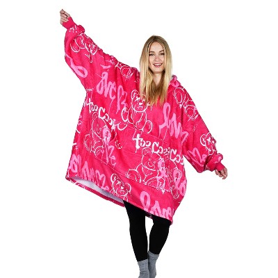 Catalonia Woman Wearable Blanket Hoodie Oversized Sweatshirt, Warm Fleece Pullover Adult Blanket, Cozy Birthday Gift for Woman Wife