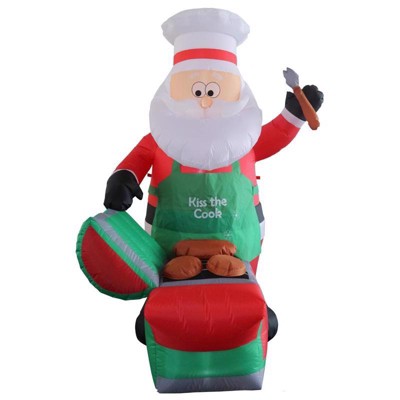 Celebrations - Santa Barbequing - Inflatable - 6 ft.