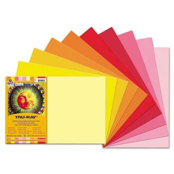 Pacon Tru-Ray 12" x 18" Construction Paper Warm Assorted 50 Sheets (P102948)
