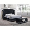 Lugang Upholstered Wingback Bed - 3 of 3
