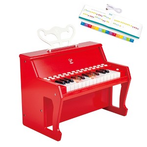 Hape Learn With Lights: Electronic Piano - Red, 25 Keys, Ages 3+ - 1 of 4