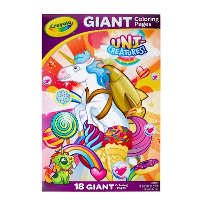 Crayola Uni-Creatures 18pg Giant Coloring Pages