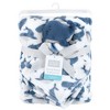 Hudson Baby Infant Boy Plush Blanket with Security Blanket, Blue Whale, One Size - 2 of 4