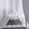 HLC.ME Abbey Faux Linen Textured Semi Sheer Privacy Light Filtering Window Grommet Thick Curtain Panels, Set of 2 - 4 of 4