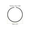 Unique Bargains Metal Durable Universal Replacement Piston Ring Set 2.13" x 0.059"(OD*T) Black 1 Pc - 2 of 4