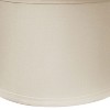 Vynxaria Drum Softback Lampshades, 18"x19"x13" Snow White - 3 of 4
