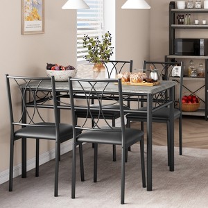 Garvee Dining Table Set, Dining Table Set: Small Rectangle Table & Chairs for Kitchens, Dining Room - 1 of 4