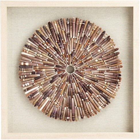Newhill Designs Pebble Medallion 23 1 2 Square Framed Wall Art Target