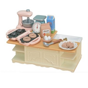 Calico Critters Kitchen Island, Dollhouse Furniture and Accessories with "Working" Features - 1 of 4