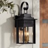 Franklin Iron Works Rustic Farmhouse Outdoor Wall Light Fixture Black 4-Light 21 1/2" Clear Glass Shade for Exterior Barn Deck House Porch Yard Patio - 2 of 4