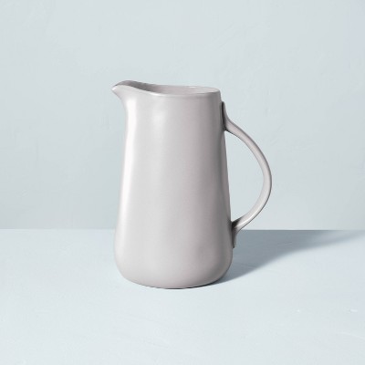 Large 112oz Matte Stoneware Pitcher Light Gray - Hearth & Hand™ with Magnolia