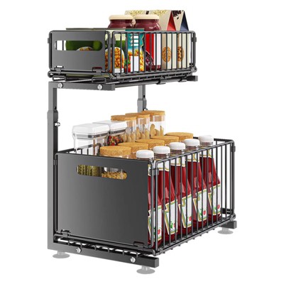 Built-In Pull-Out Basket Multi-Function Pull-Out Snack Storage Rack Sink Under