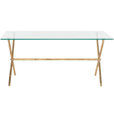 Brogen Accent Table - Clear/Gold - Safavieh