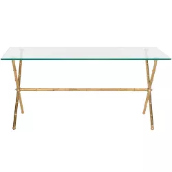 Brogen Accent Table - Clear/Gold - Safavieh