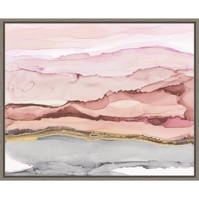 Amanti Art The Vineyard I Blush by Chris Paschke Canvas Wall Art Print Framed 20 x 16-in.