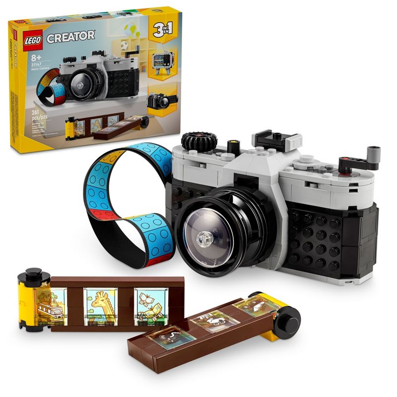 LEGO Creator 3 in 1 Retro Camera Toy 31147, 1 of 11