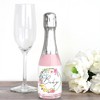 Big Dot of Happiness Wildflowers Baby - Mini Wine and Champagne Bottle Label Stickers - Boho Floral Baby Shower Favor Gift - Set of 16 - image 2 of 4