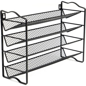 SpaceAid 4-Tier Spice Rack Organizer for Cabinet, Countertop, Pantry,or Wall Mount - Jars Not Included - 1 of 1