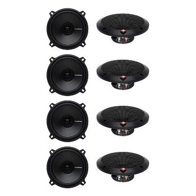  Rockford Fosgate R1525X2 5.25" 5-1/4 160 Watt 2-Way Coaxial Car Audio Speakers, Pair (4 Pack) 