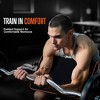 SQUATZ Sissy Squat Machine and Preacher Curl Crunch Rack - Orange, Black - 3 of 4
