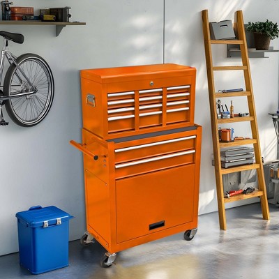 NicBex 8-Drawer Rolling Tool Chest Mobile Tool Cart with Wheels and Storage Cabinet for Garage and Warehouse