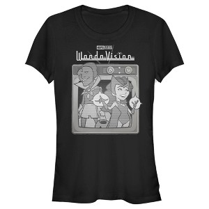 Juniors Womens Marvel WandaVision Vintage TV T-Shirt - 1 of 4
