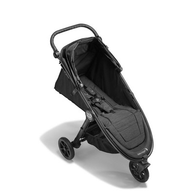 Black All-Terrain Single Stroller with Adjustable Handlebar
