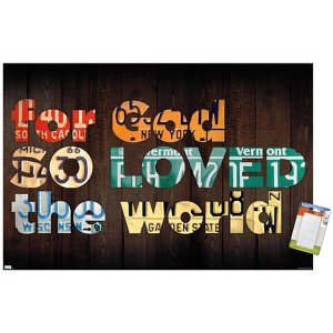 Trends International David Bowman - John 3:16 Unframed Wall Poster Prints - 1 of 4